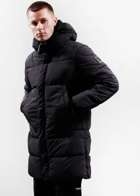 Linear bubble jacket - black