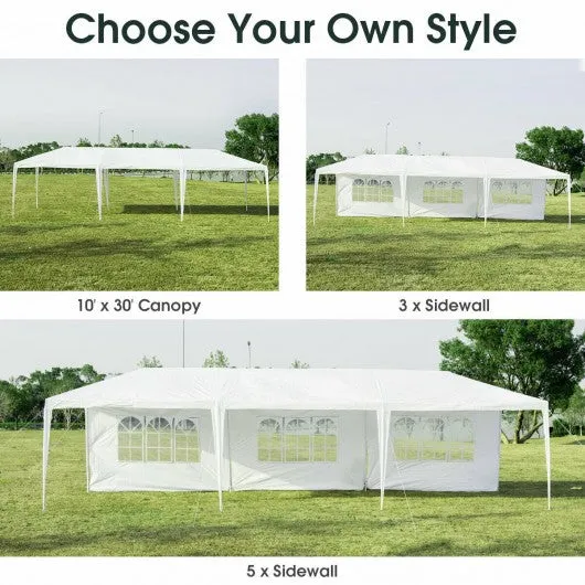 10' x 30' Outdoor Party Wedding 5 Sidewall Tent Canopy Gazebo