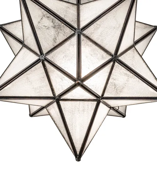 12"W Moravian Star Pendant