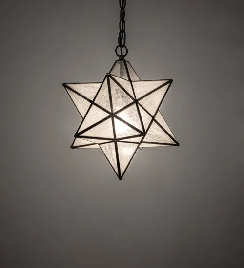 12"W Moravian Star Pendant