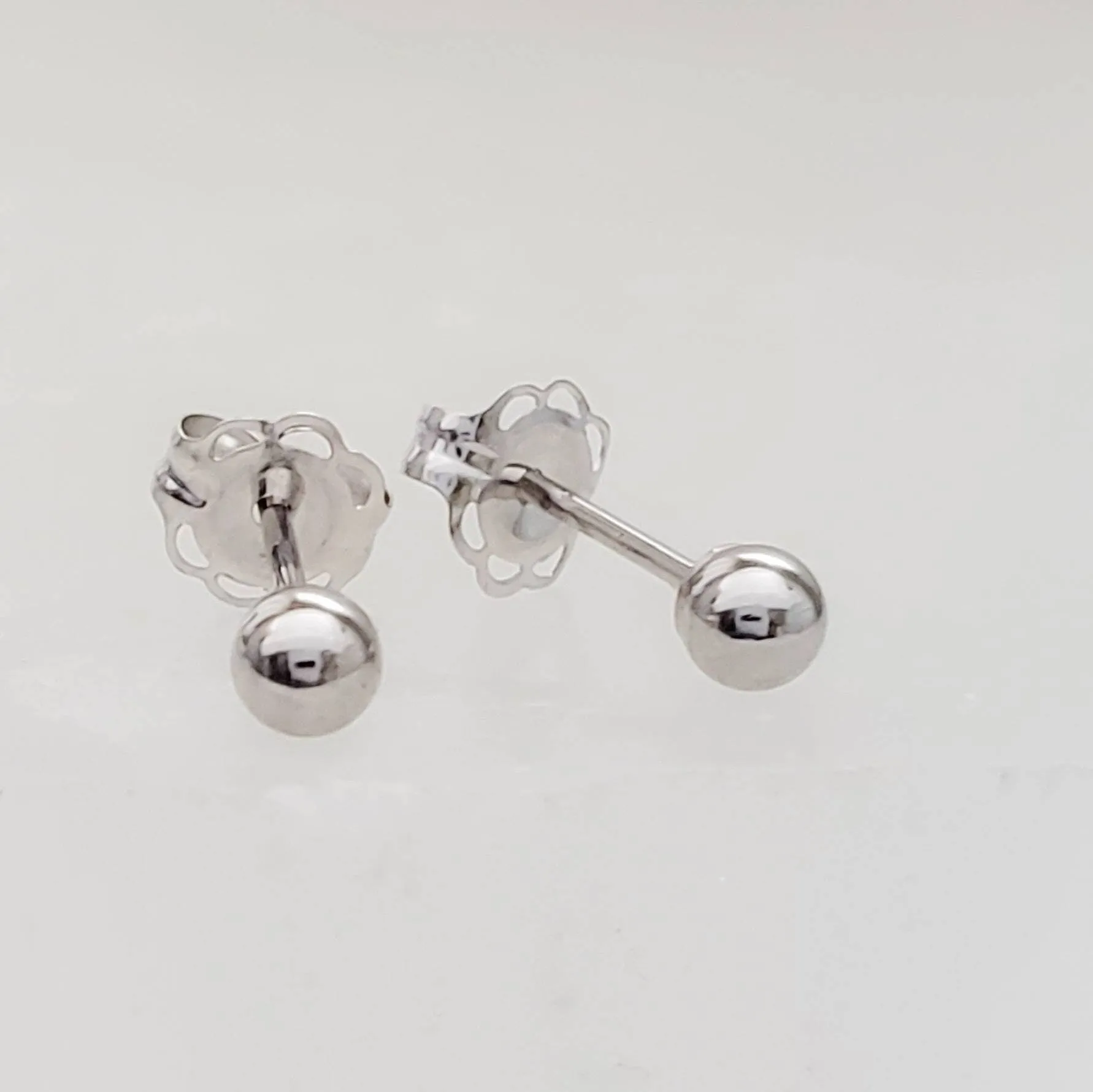 14K Gold Ball Studs