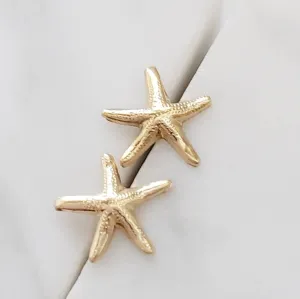 14k Starfish Studs