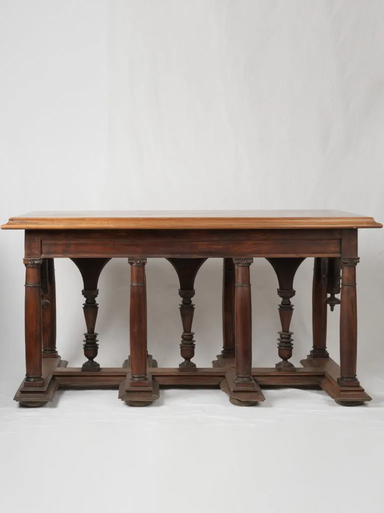 17th-century Gothic walnut table from Burgundy