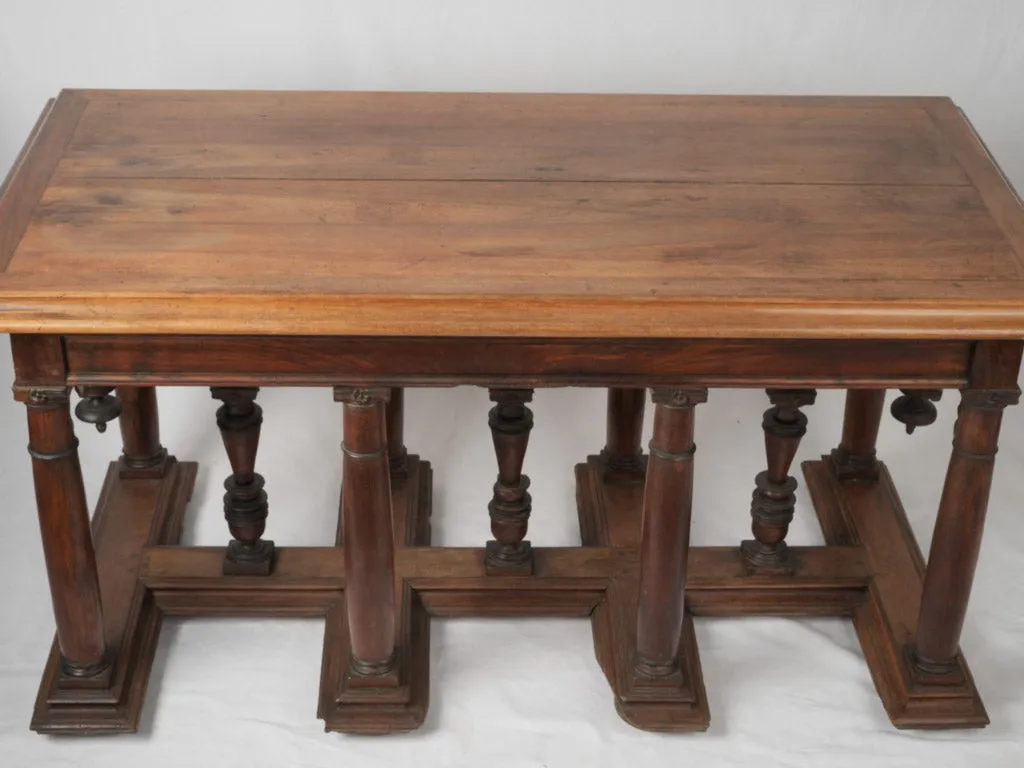 17th-century Gothic walnut table from Burgundy