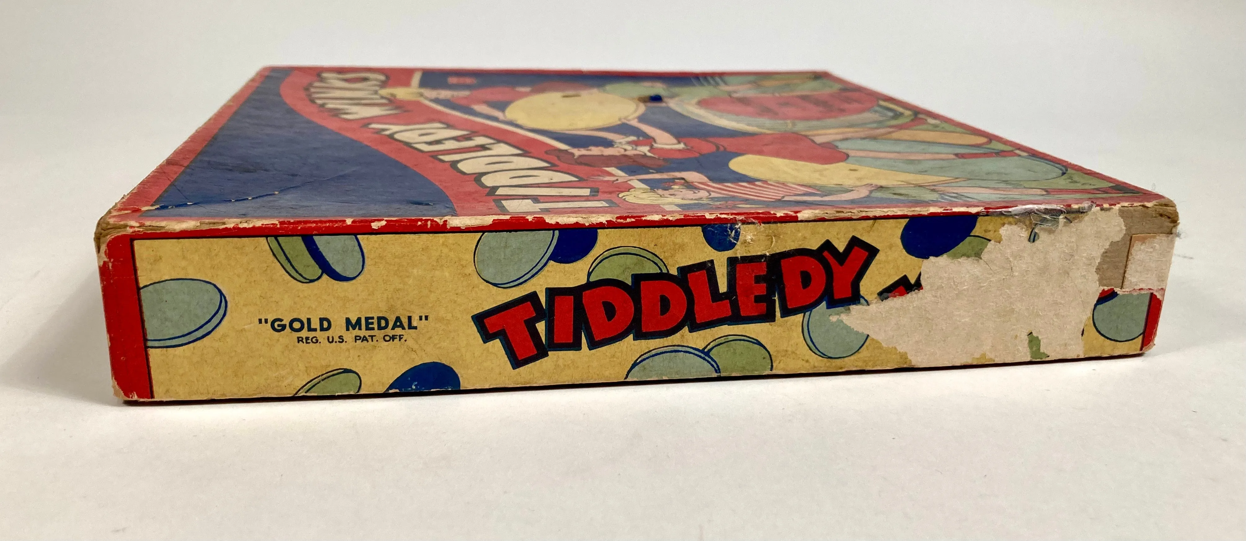 1939 Vintage TIDDLEDY WINKS Children's Board Game, Original Packaging