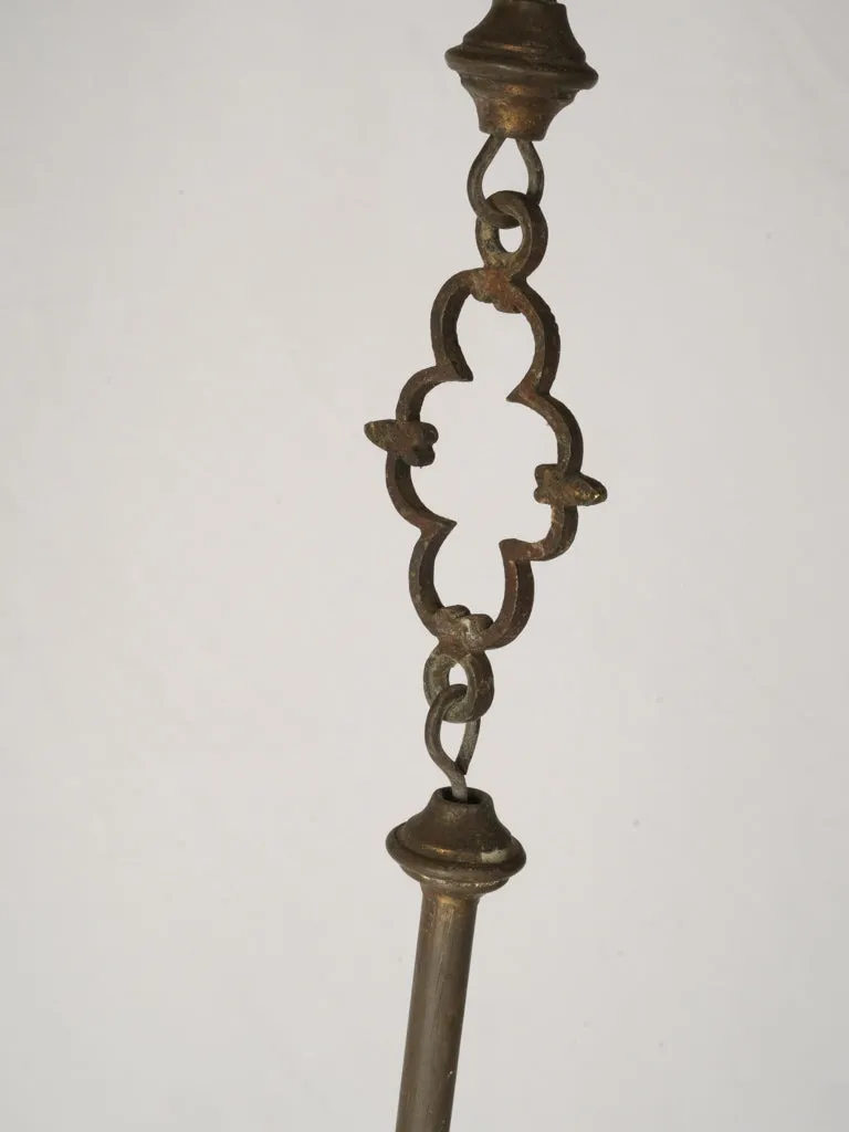 19th-Century Gothic Revival Bronze Chandelier w/ 8 Lights