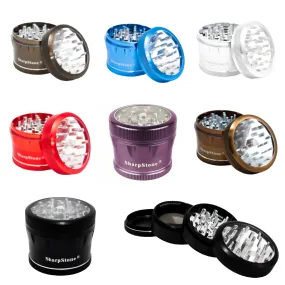 2.25 In Sharpstone 2.0 V2 4pc Clear Top Grinder - Various Colors