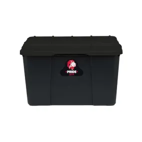 65L Pride Plastic Storage Utility Box Black Buzz