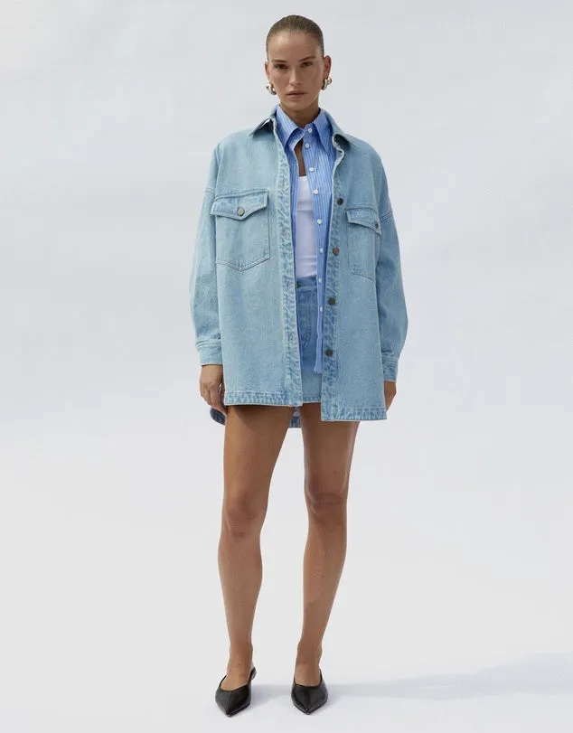 ABBIE DENIM SHIRT - DENIM