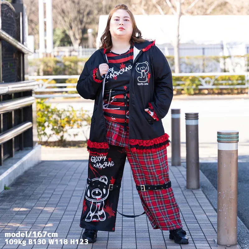 ACDC RAG & Gloomy Bear plus size dark bear ears hoodie