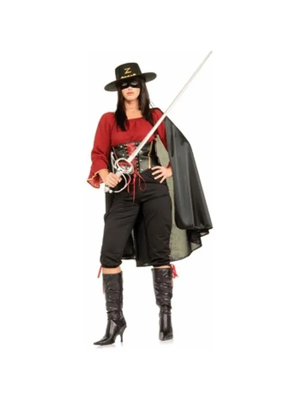 Adult Deluxe Women's Zorro Costume