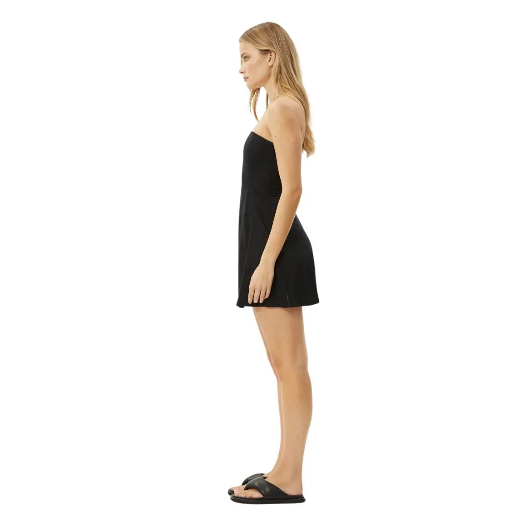 Afends Lilo Hemp Strapless Dress - Black