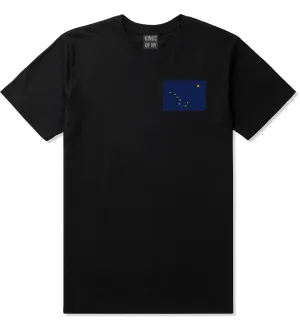 Alaska State Flag AK Chest Mens T-Shirt