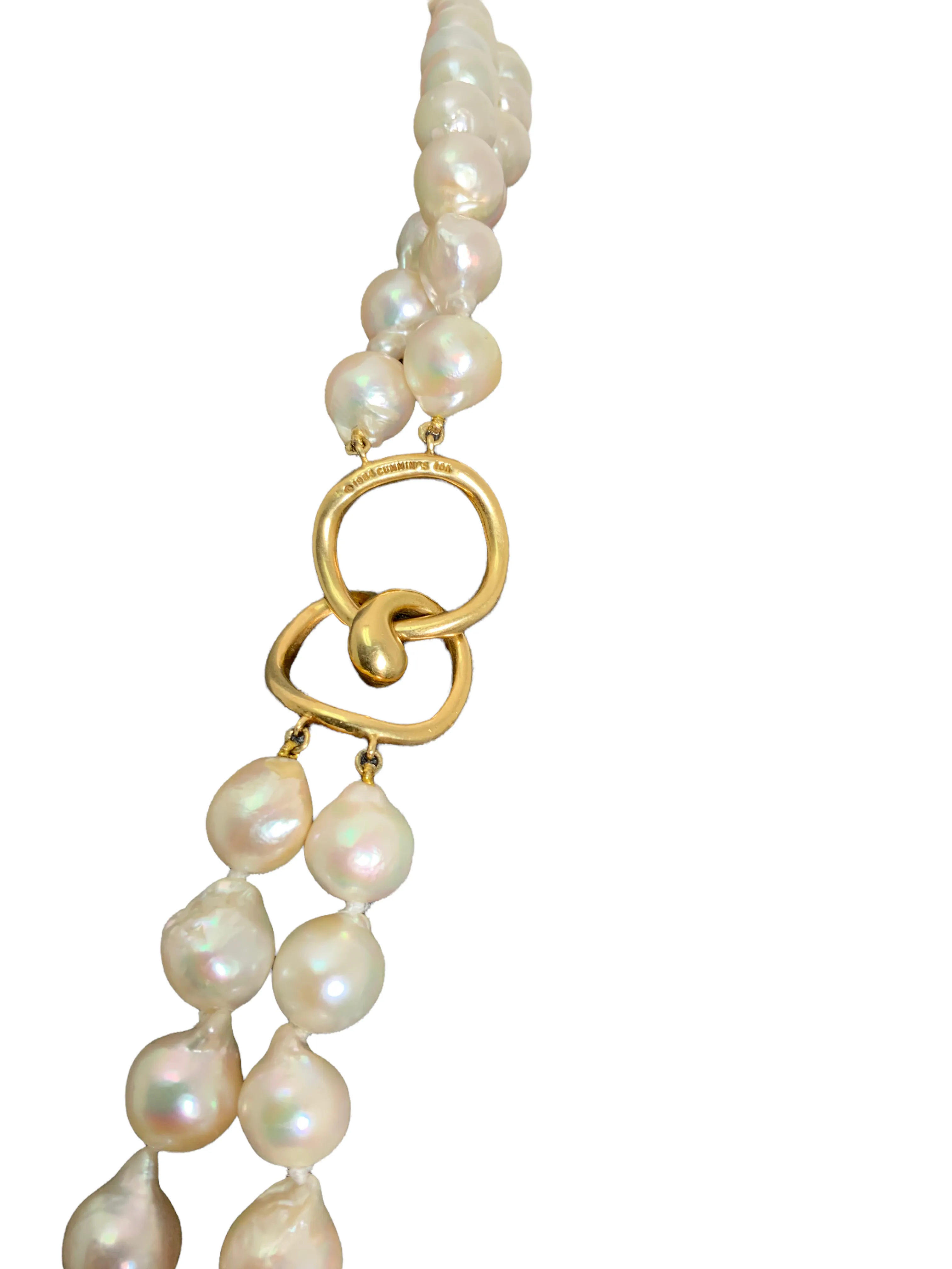 Angela Cummings Pearls and 18k Gold Necklace