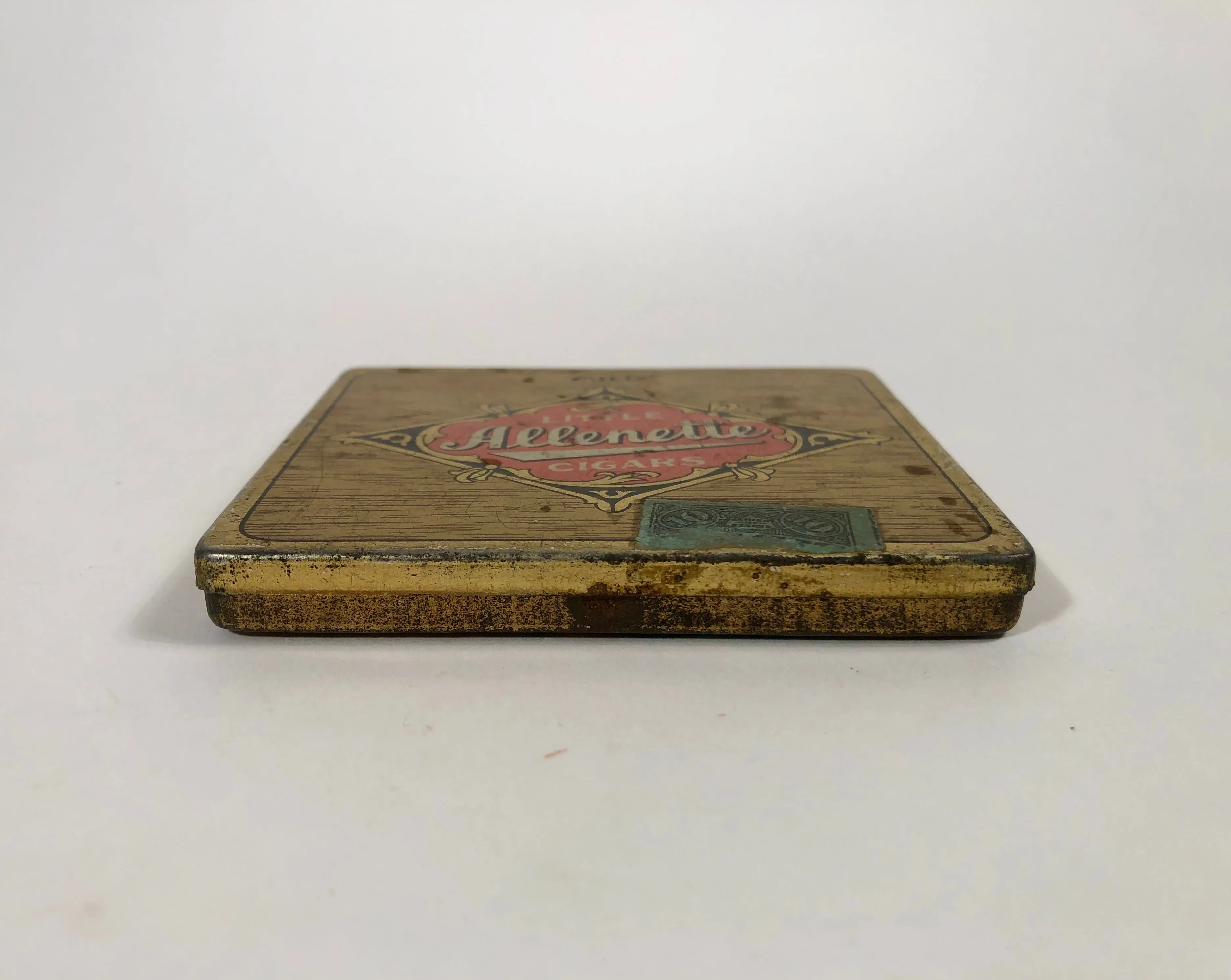 Antique LITTLE ALLENETTE Cigars Tin Case || EMPTY