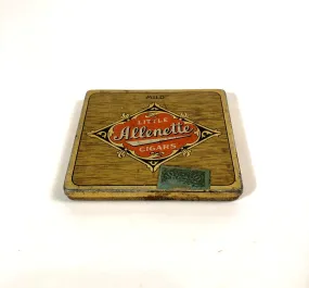 Antique LITTLE ALLENETTE Cigars Tin Case || EMPTY