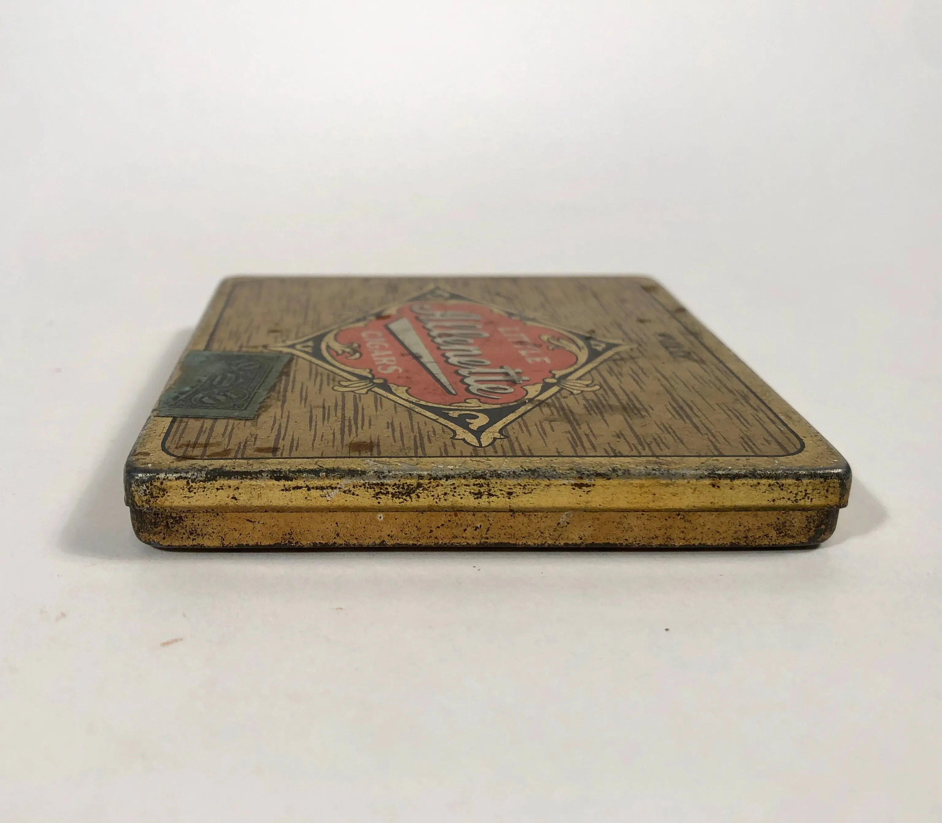 Antique LITTLE ALLENETTE Cigars Tin Case || EMPTY