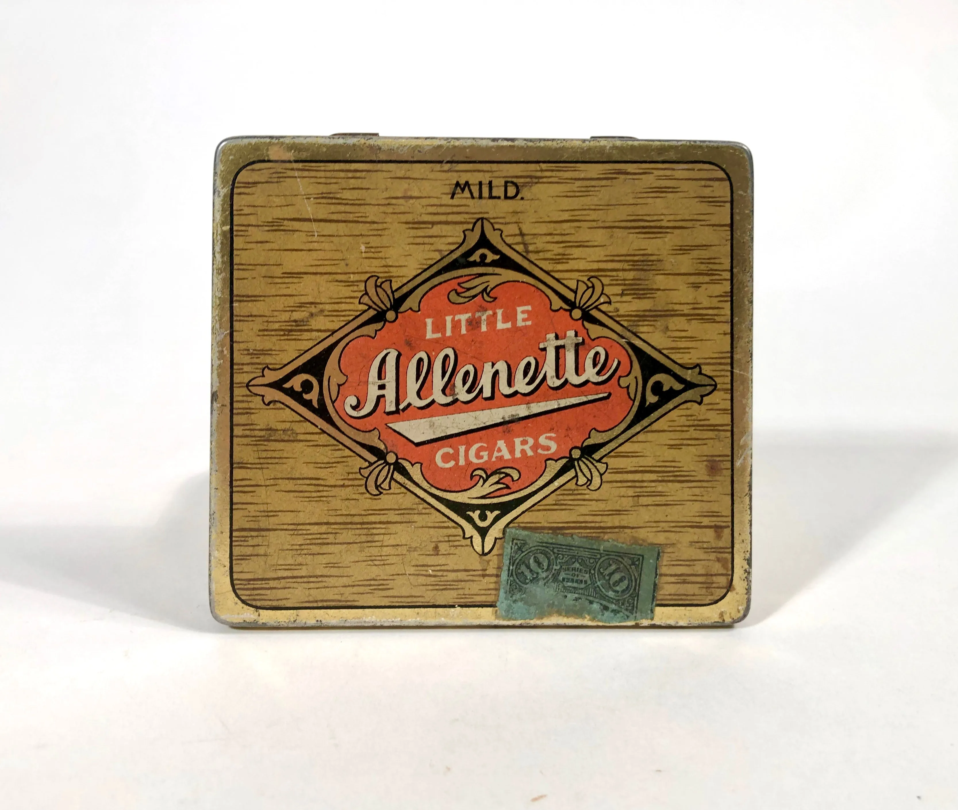 Antique LITTLE ALLENETTE Cigars Tin Case || EMPTY