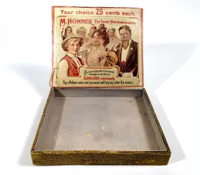 Antique M. HOHNER HARMONICAS Store Display, Advertising Box