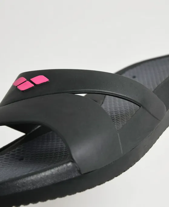 Arena Ciabatta Nina 003787 102 black dark grey-fucsia