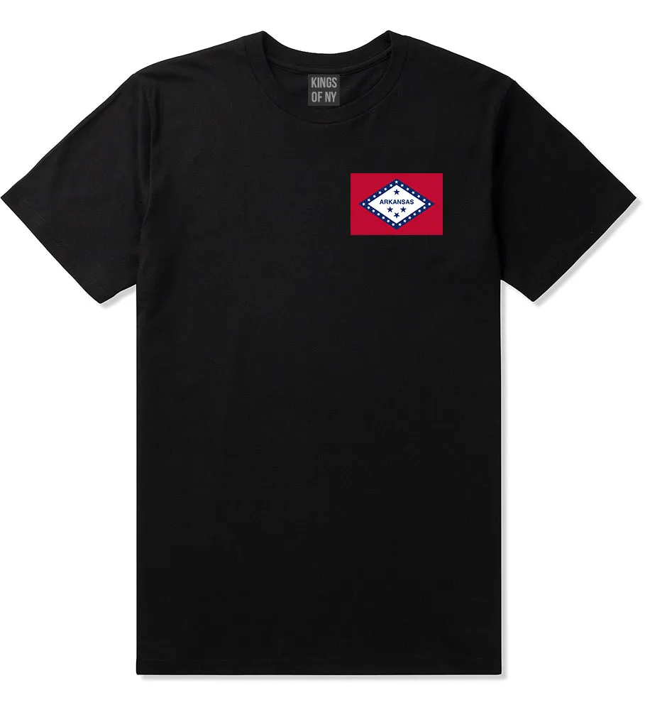 Arkansas State Flag AR Chest Mens T-Shirt