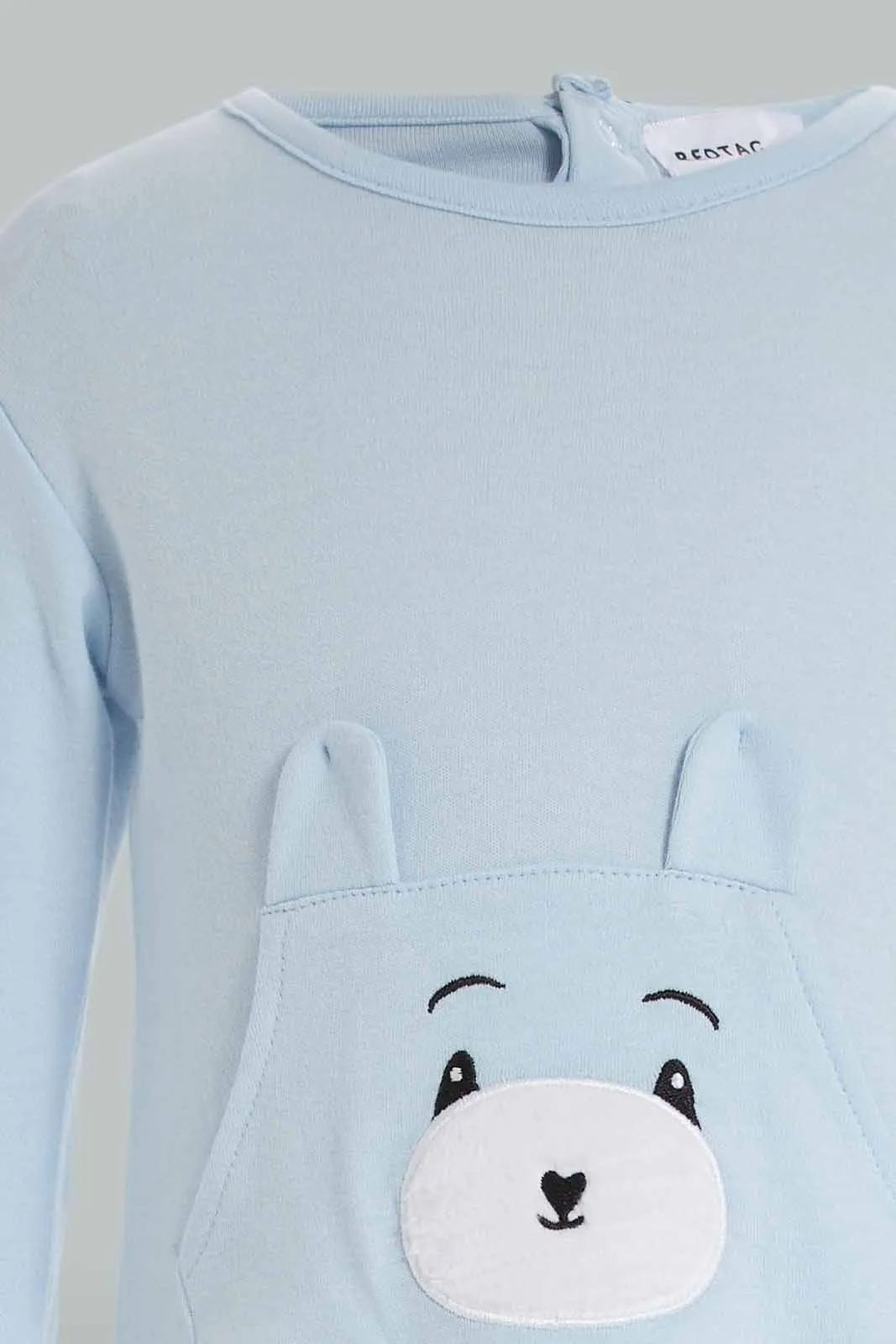 Babies Blue Teddy Bear Pyjama Set (2 Piece)