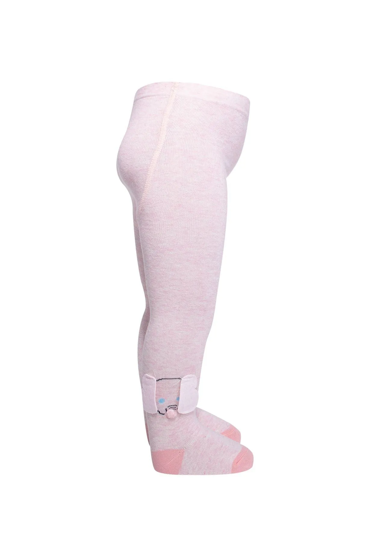 Baby Girl Tights 3D Elephant Pink (3mths-4yrs)