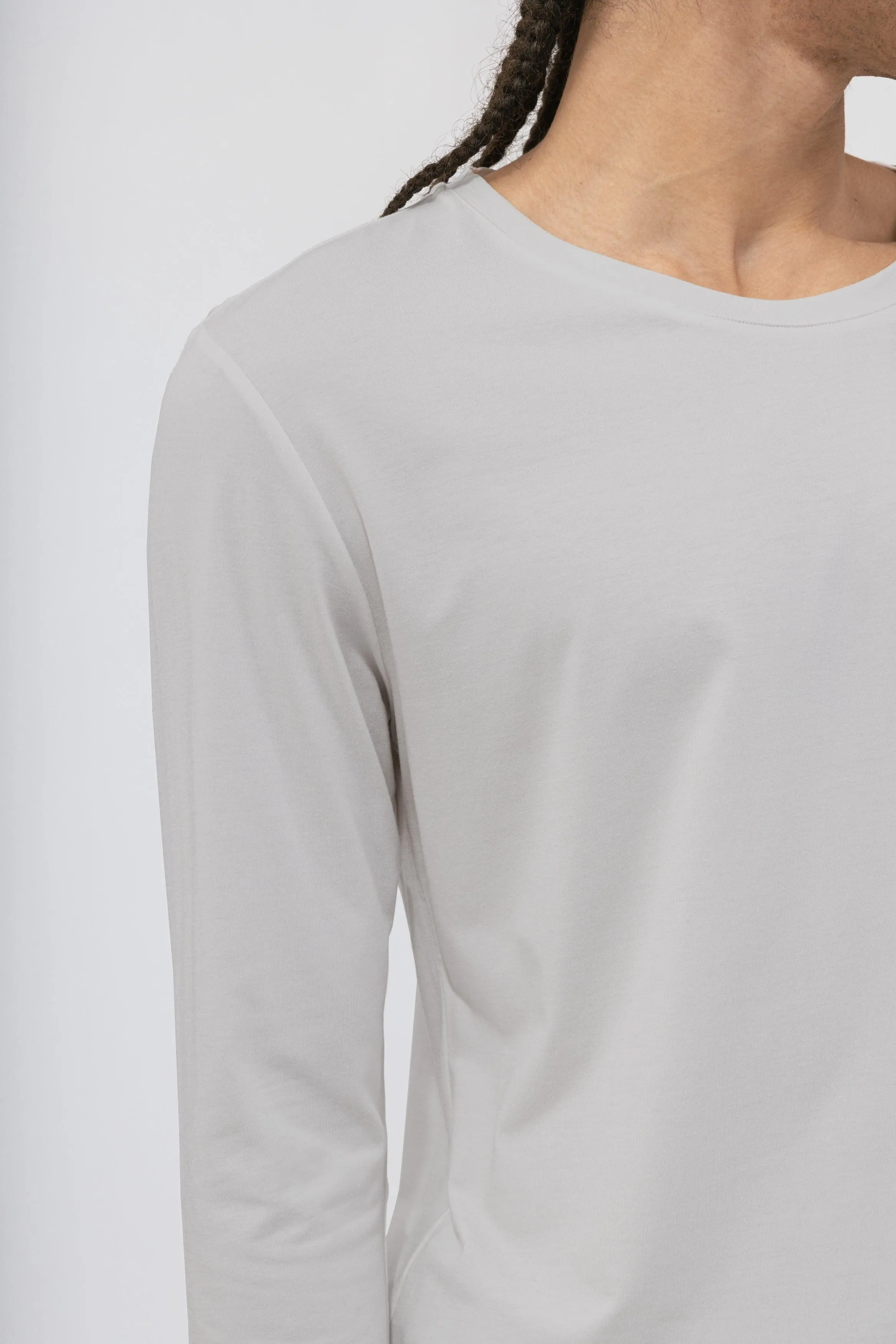 Bamboo Contrast Piping Long Sleeve Tee