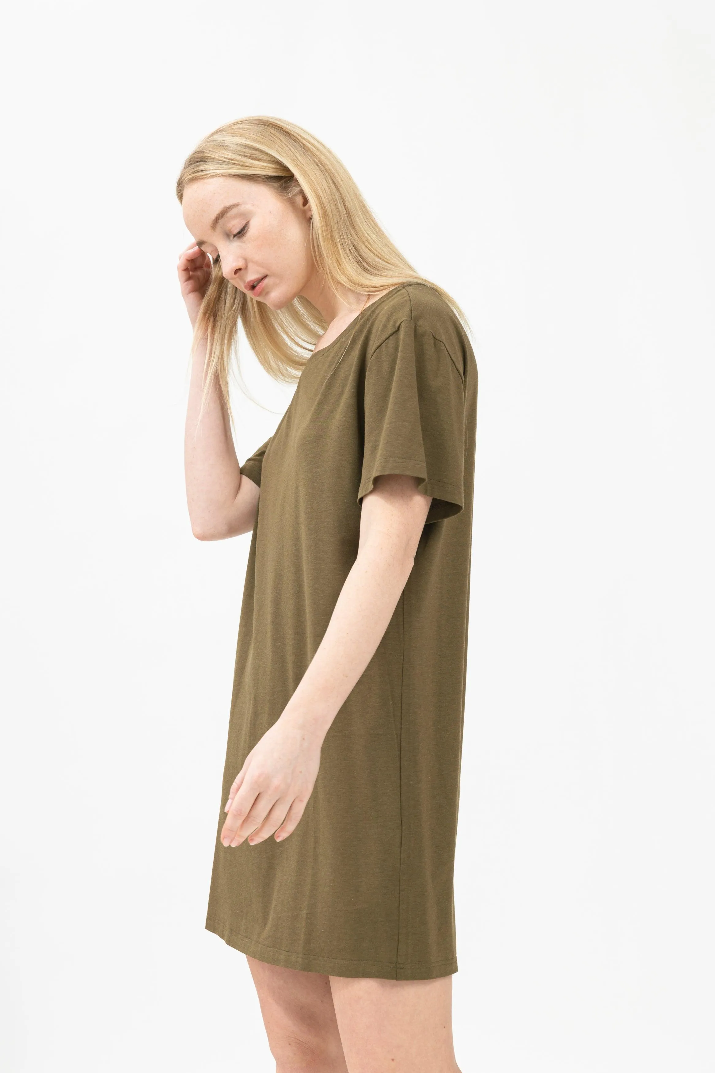 Bamboo Oversized Long Tee Dress