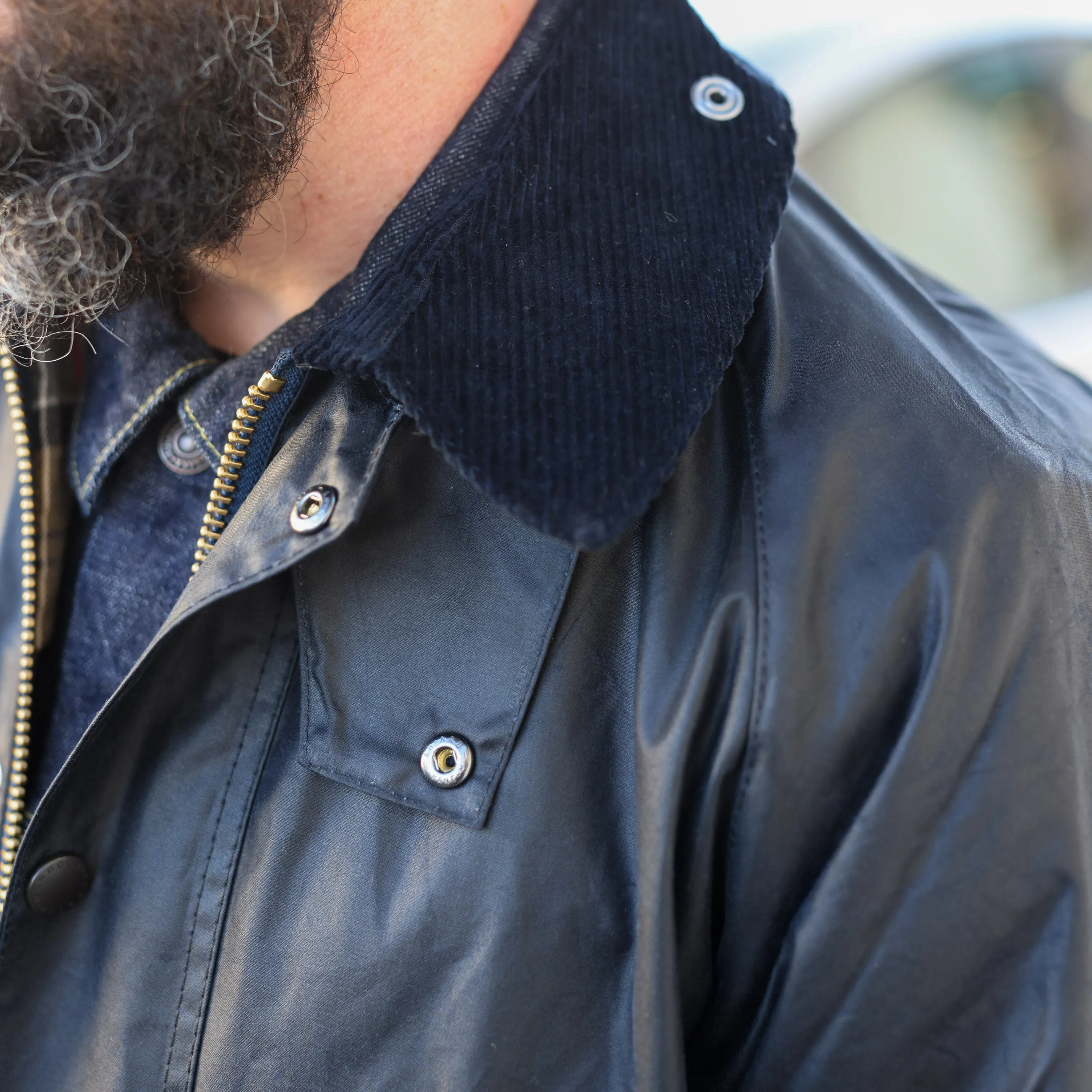 Barbour Bedale Wax Jacket Navy