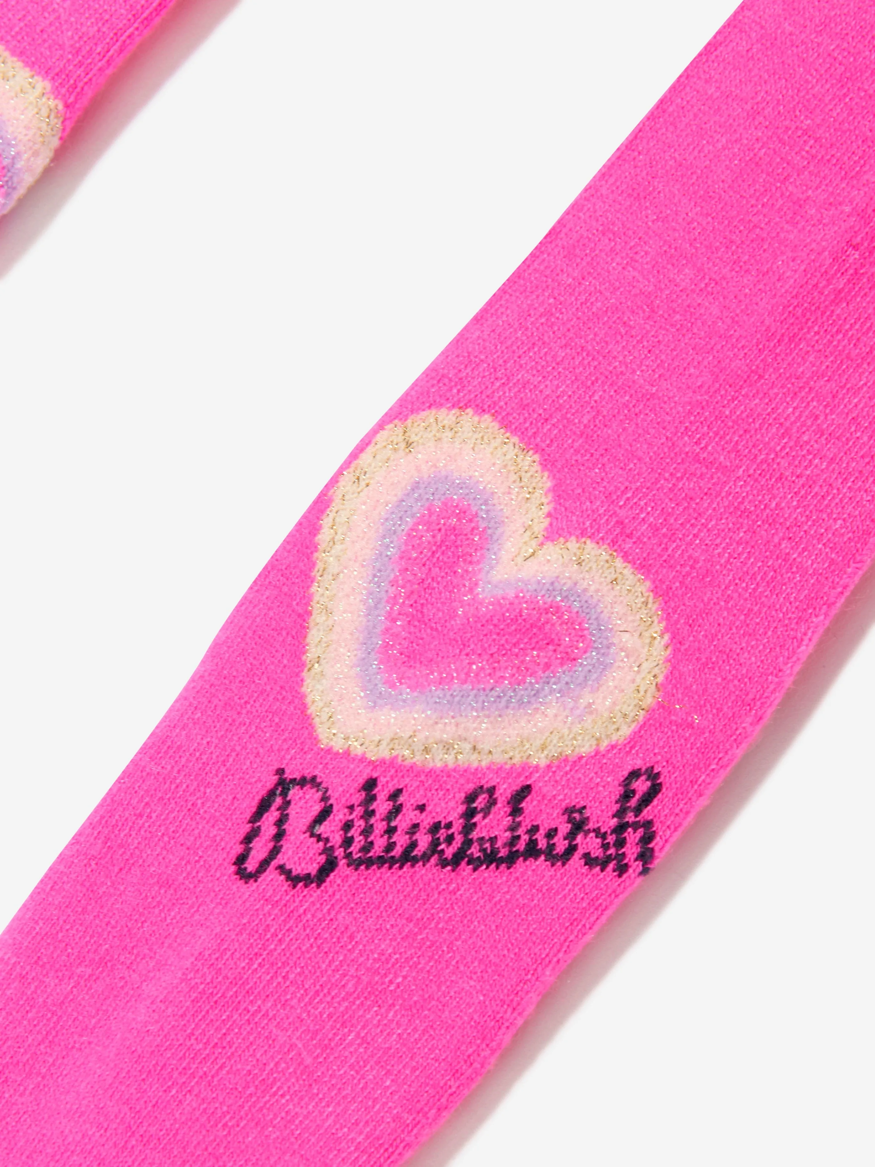 Billieblush Girls Heart Logo Tights in Pink