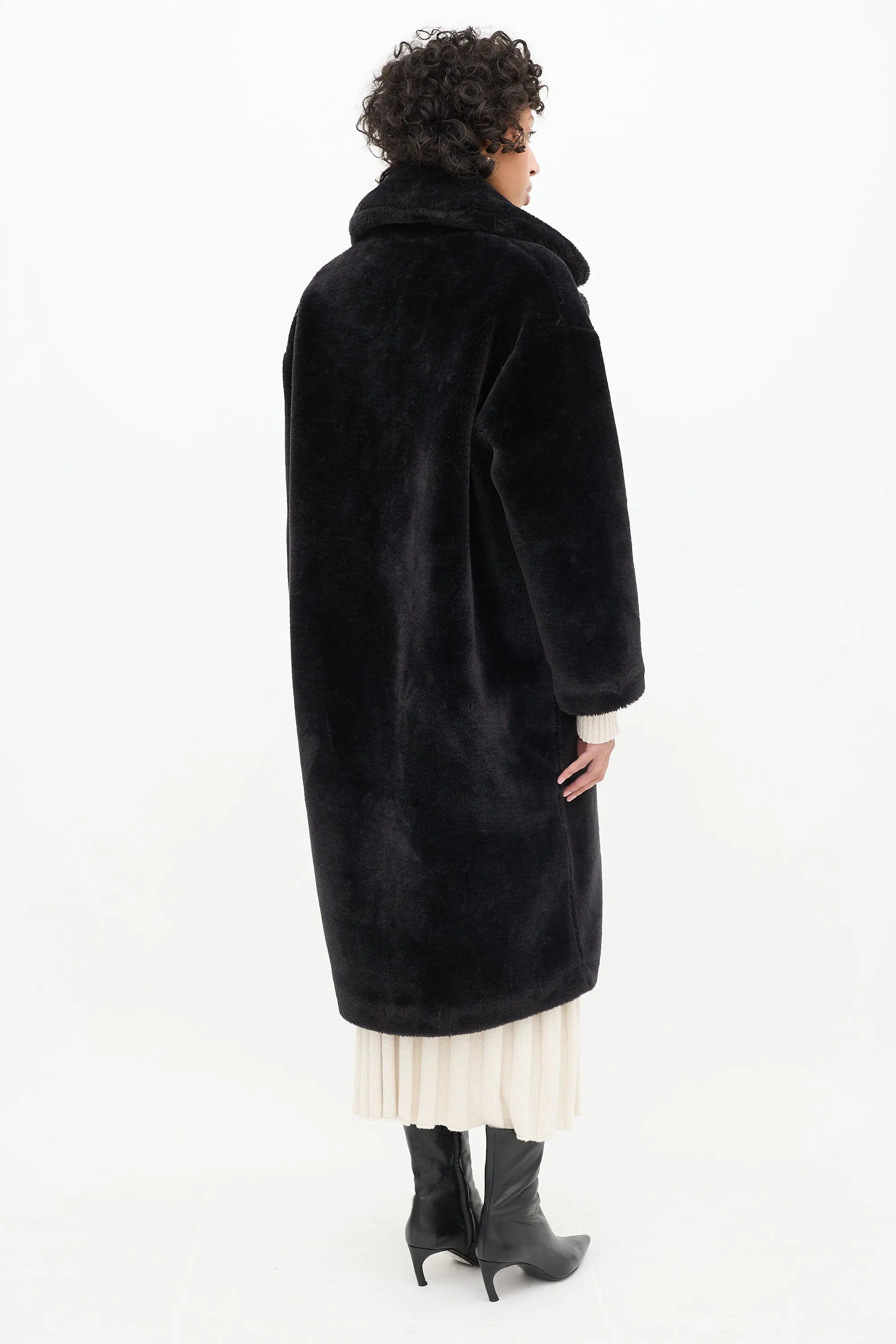 Black Faux Fur Camilla Coat