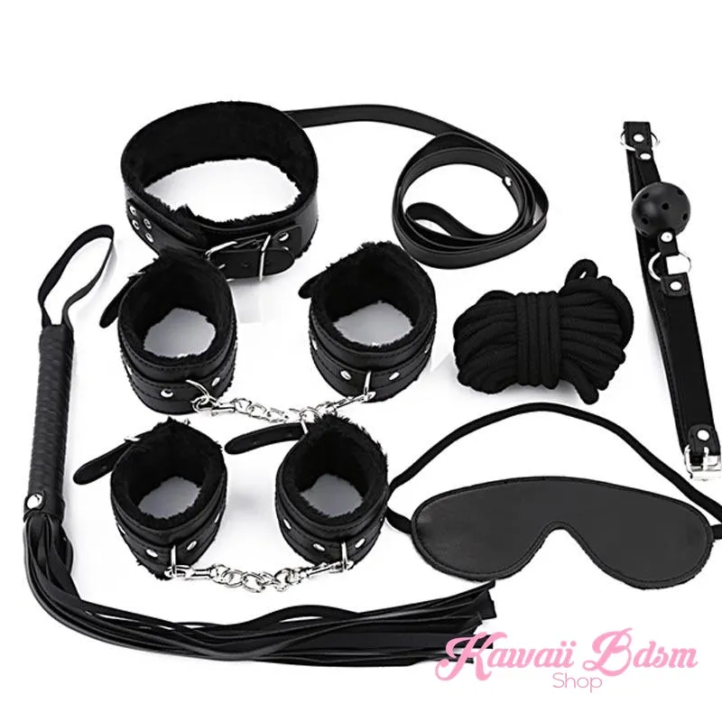 Black Princess Bondage 7Pcs Set