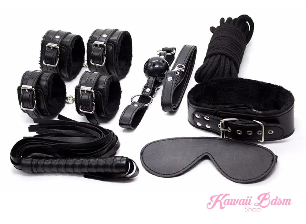 Black Princess Bondage 7Pcs Set