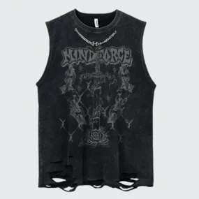 Black Sleeveless Shirt