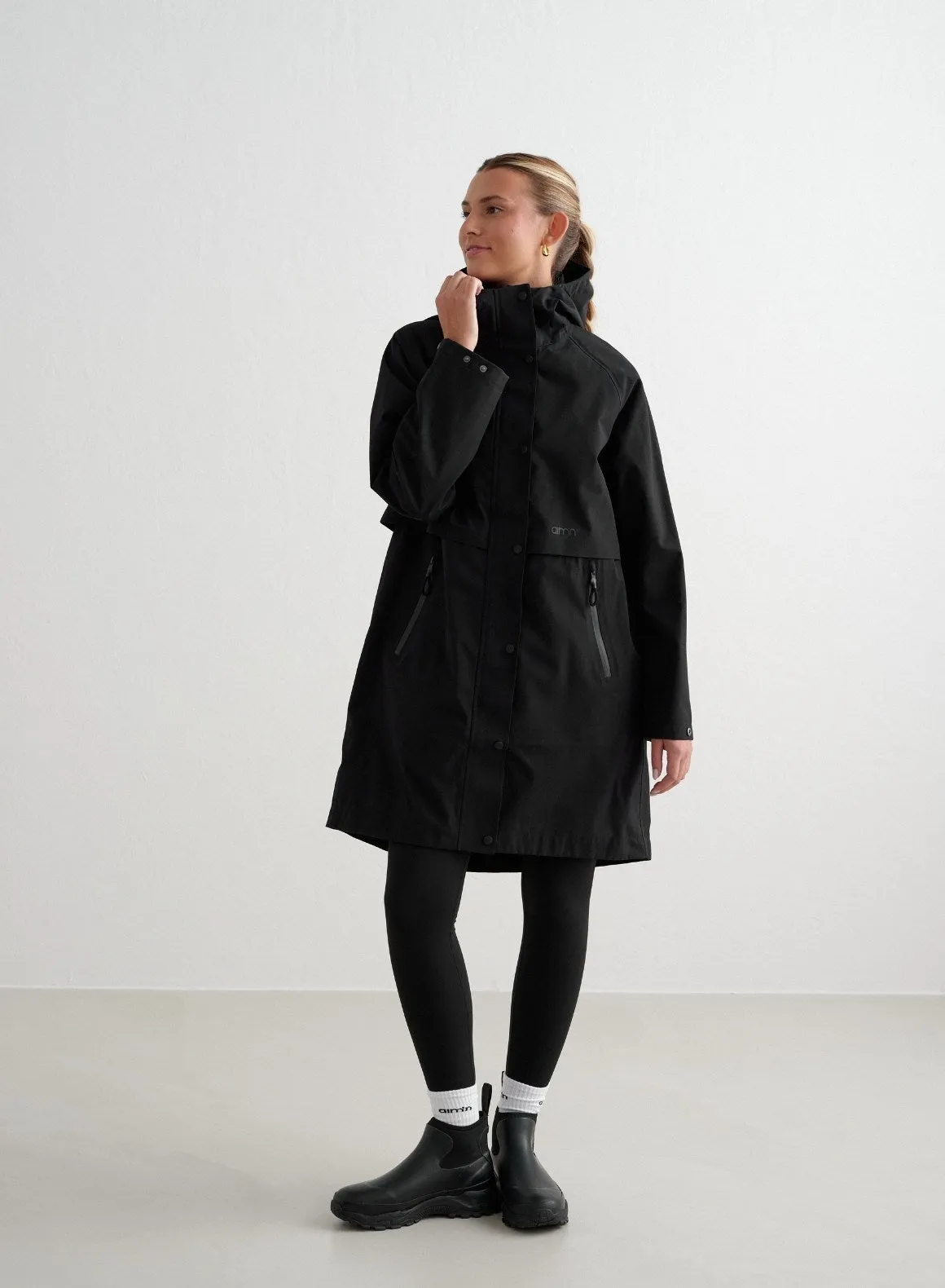 Black Waterproof Parka