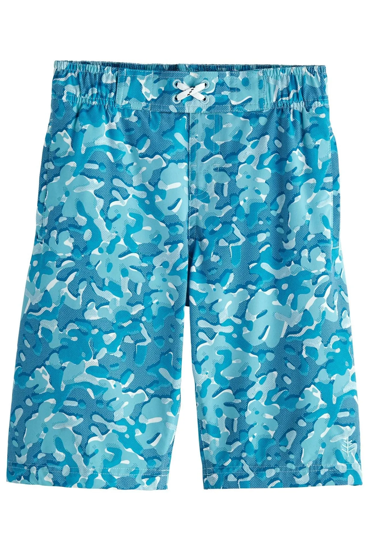 Boy's Island Swim Trunks | Aruba Blue Sea Camo