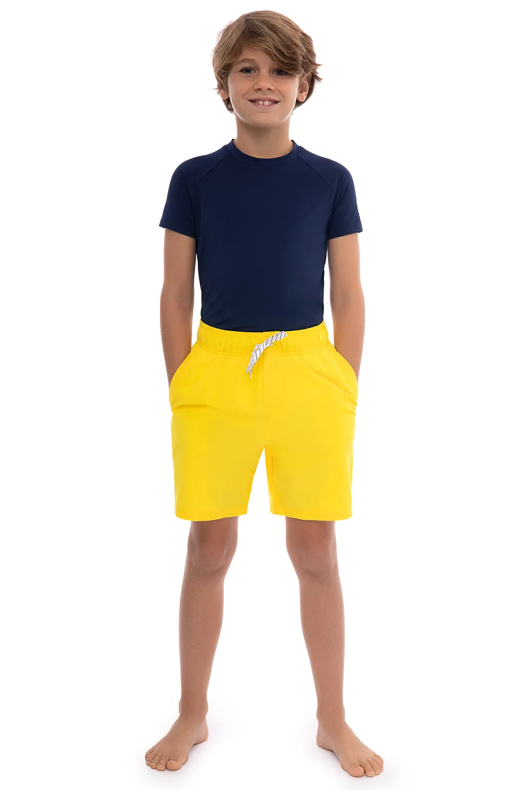 Boy's Island Swim Trunks | Bold Yellow