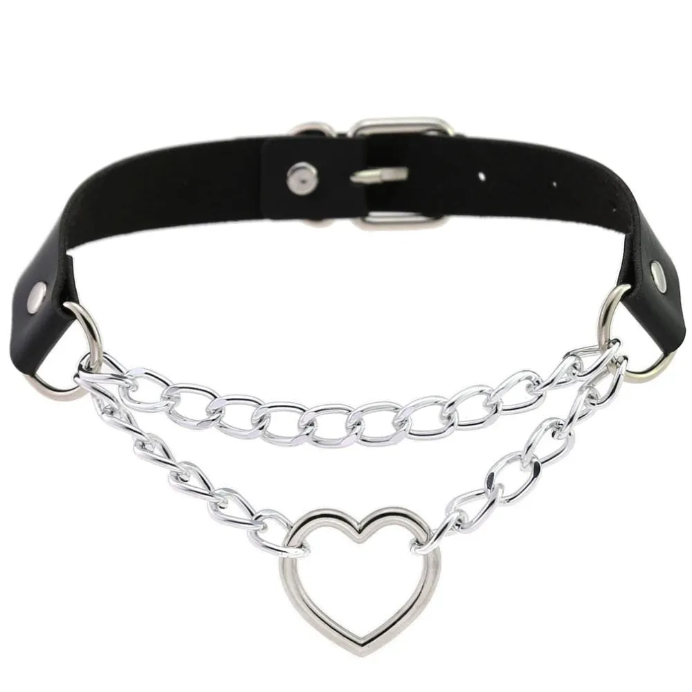 Chained Valentine Choker (15 Colors)