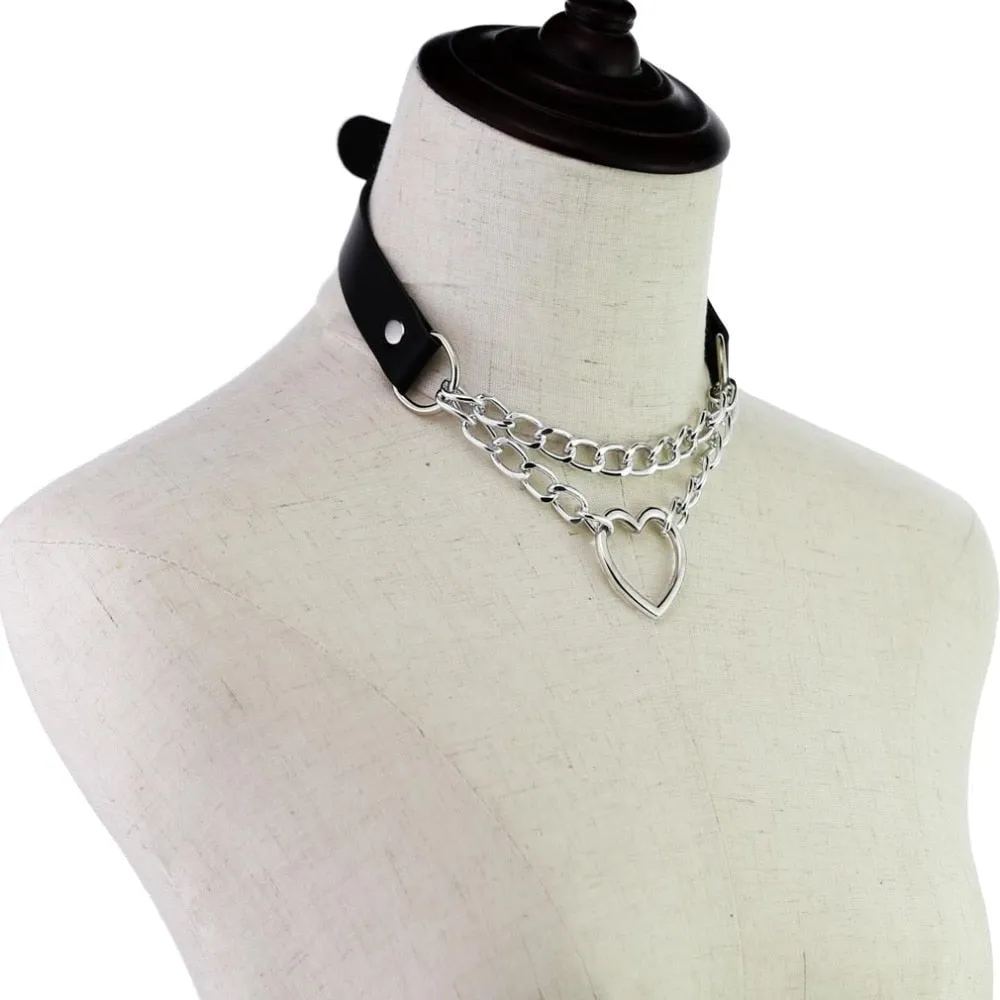 Chained Valentine Choker (15 Colors)