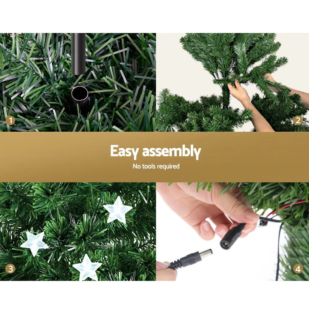 Christmas Tree 1.8M LED Xmas trees with Lights Multi Colour