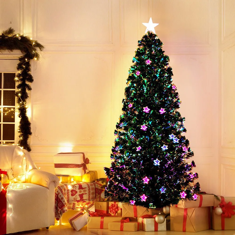 Christmas Tree 1.8M LED Xmas trees with Lights Multi Colour