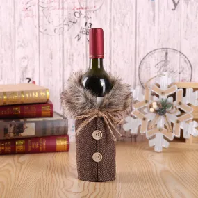 Christmas Wine Bottle Jacket