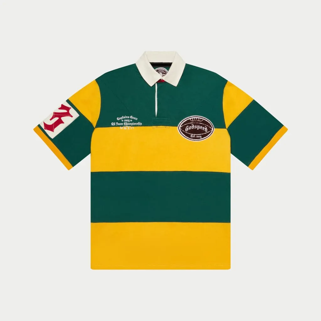 Classic Field Rugby Shirt (GREEN YELLOW)