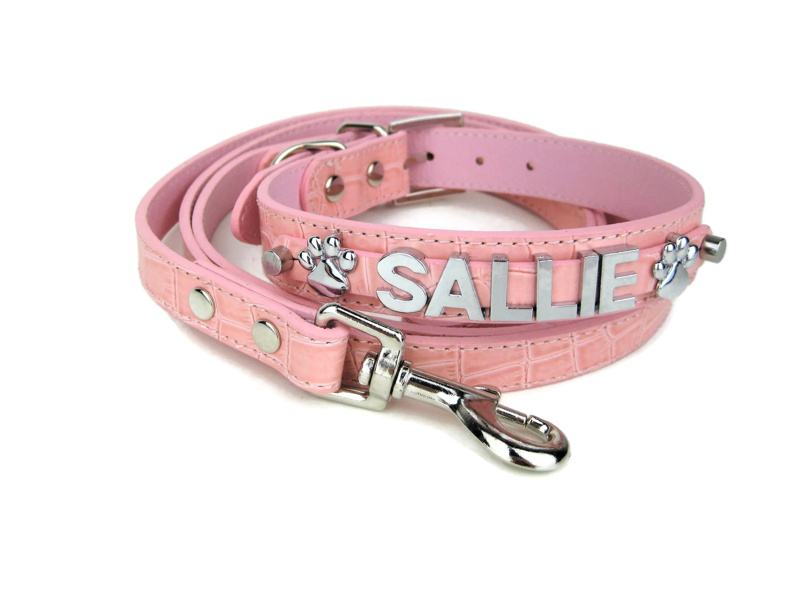 Collar | Baby Pink Croc