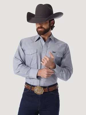 COWBOY CUT® WORK WESTERN CHAMBRAY LONG SLEEVE SHIRT IN CHAMBRAY | 70130mw