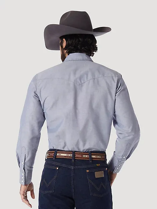 COWBOY CUT® WORK WESTERN CHAMBRAY LONG SLEEVE SHIRT IN CHAMBRAY | 70130mw