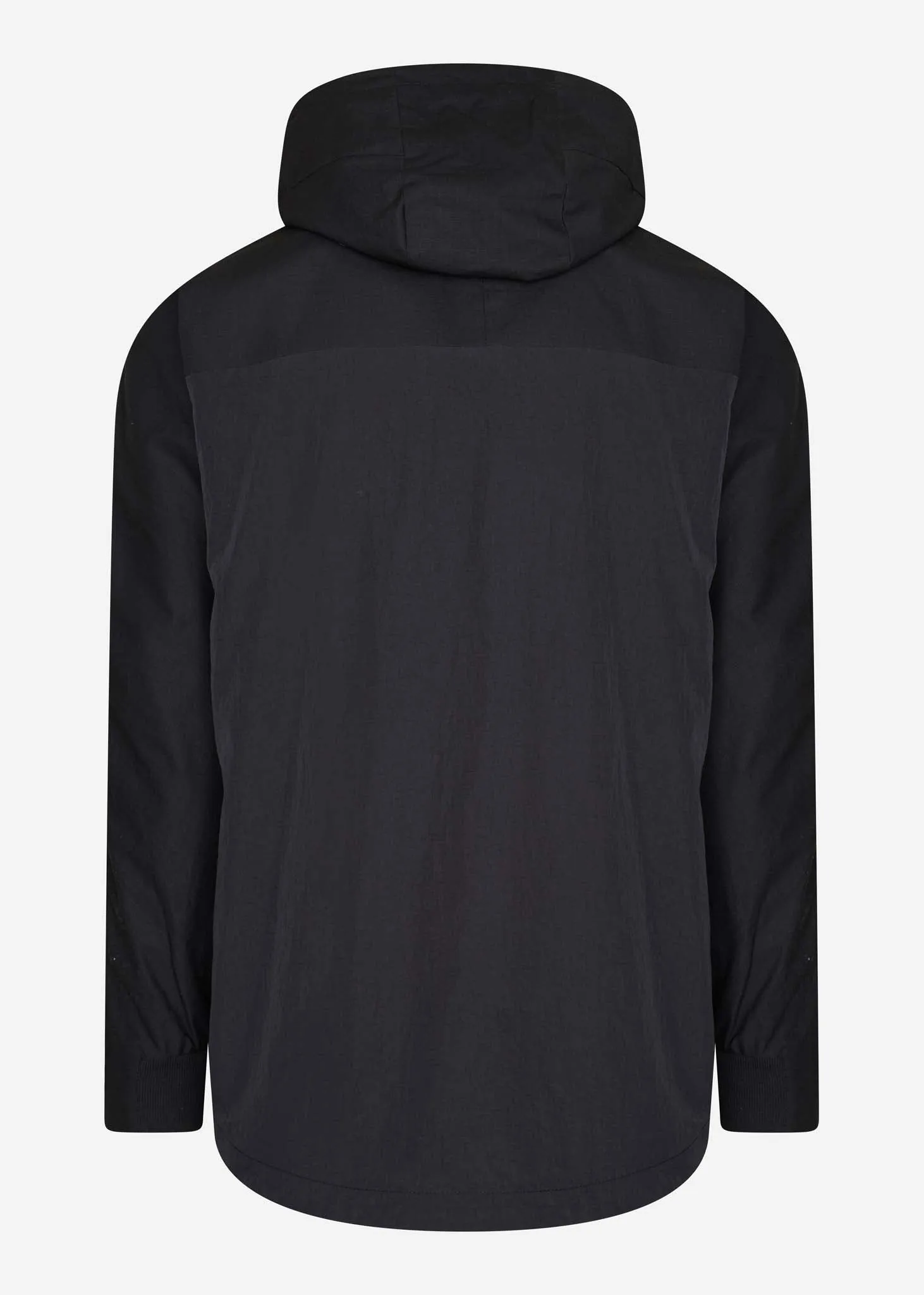 CR hooded parka - jet black