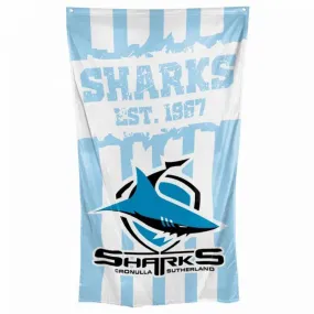 Cronulla Sutherland Sharks NRL Cape / Wall Flag Rugby League