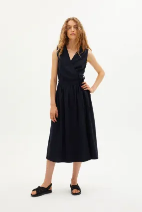 Dark Seersucker Amapola Dress Thinking MU